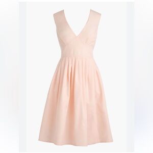 Peach colored wide- strap cocktail dress
